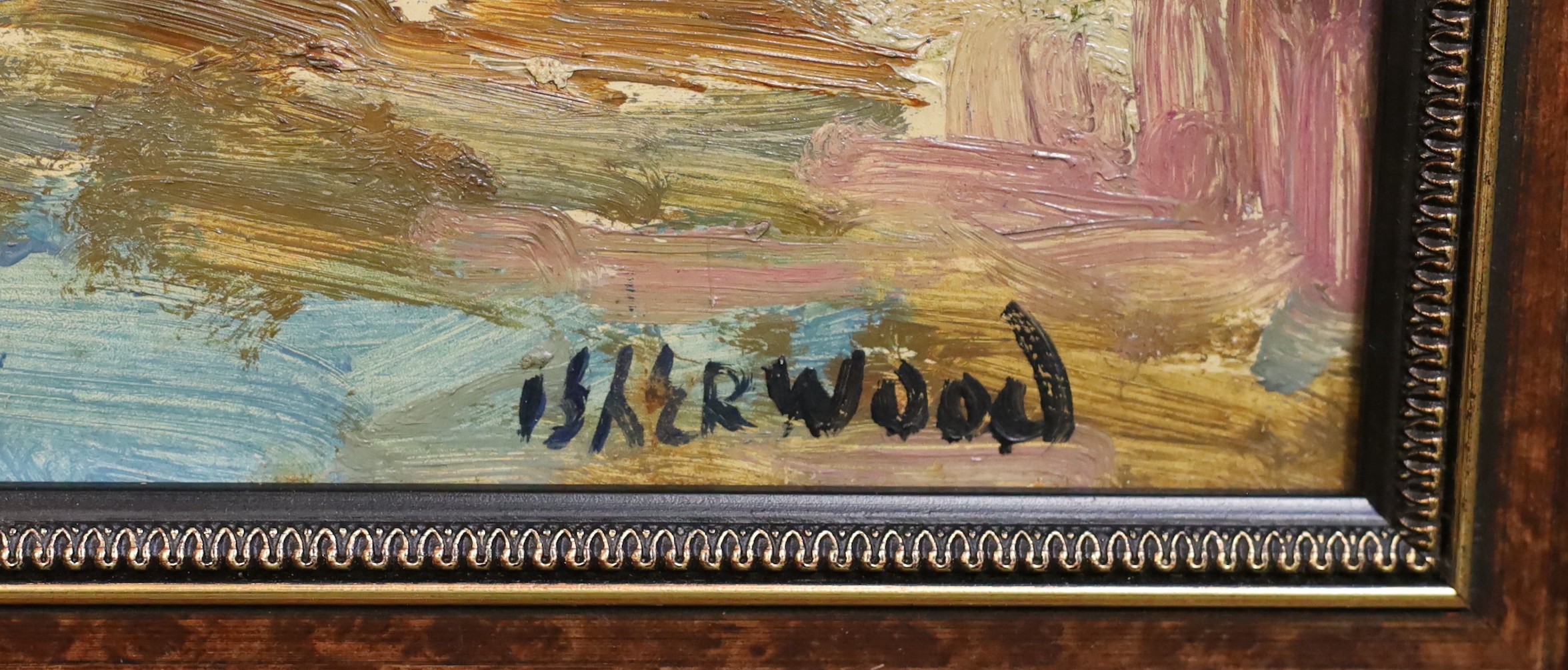 James Lawrence Isherwood (British, 1917-1989), 'Epping Forest', oil on board, 34 x 44cm
